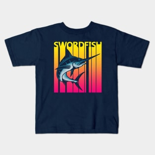 Funny Fishing Gift Swordfish Kids T-Shirt